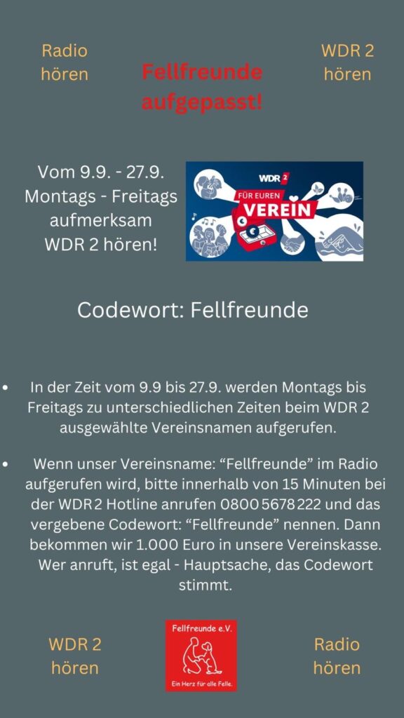Fellfreunde Fellfreunde aufgepasst! 1 Fellfreunde Fellfreunde aufgepasst!