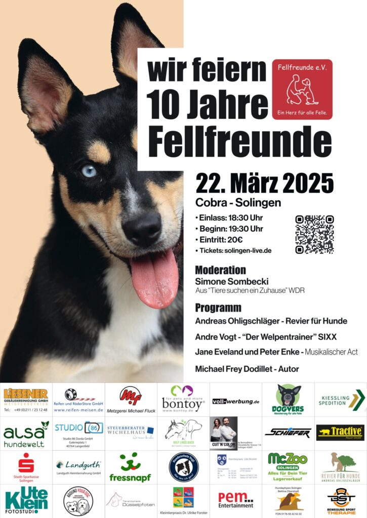Fellfreunde 10 Jahre Fellfreunde – Das Event, das Du nicht verpassen darfst! 3 Fellfreunde 10 Jahre Fellfreunde – Das Event, das Du nicht verpassen darfst!